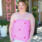 Destinee Pink Polka Dot Top - She Chester
