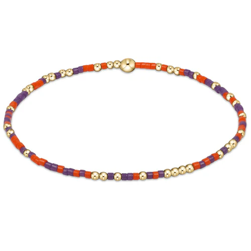 Gameday Hope Unwritten Bracelet - Bright Orange - Purple