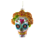 DIA DE LOS MUERTOS SKULL WITH MARIGOLDS Ornament - She Chester