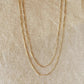 Diamond Cut 1mm 18K GF Chain - She Chester