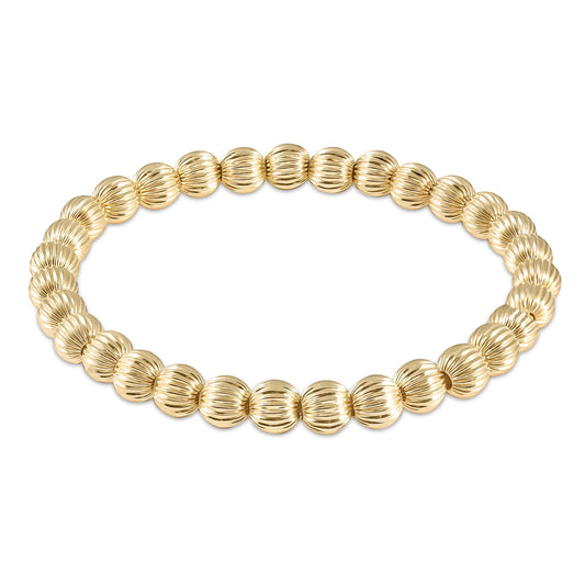 Dignity Gold 6mm Bead Bracelet - She Chester