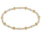 Dignity Sincerity Pattern 4mm Bead Bracelet - Pearl - She Chester