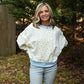 Ditsy Blue Flower Stripe Pullover - She Chester