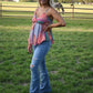 Dixie Pink Patchwork Tank - She Chester
