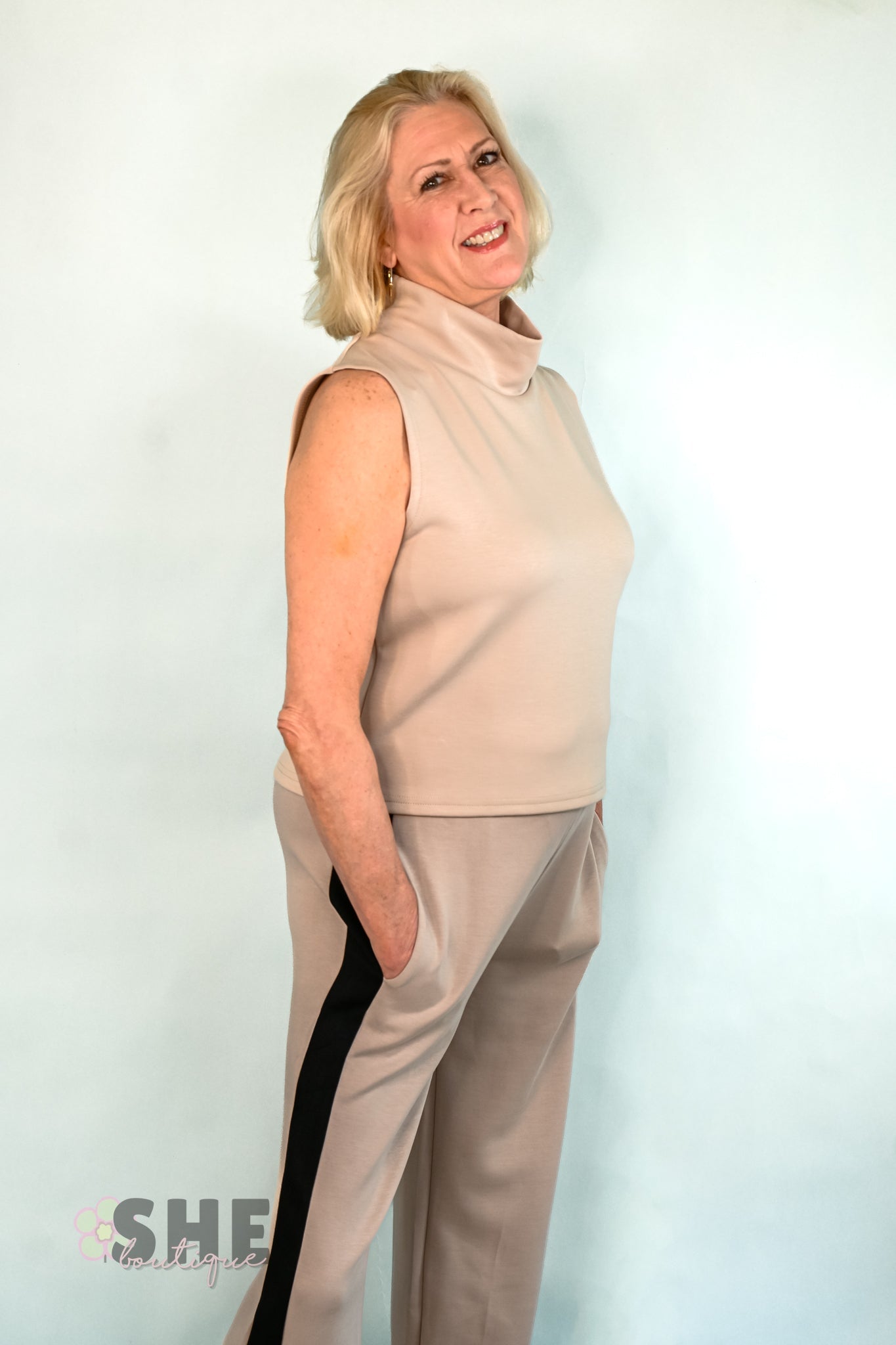 Dolley Side Stripe Pants - She Chester