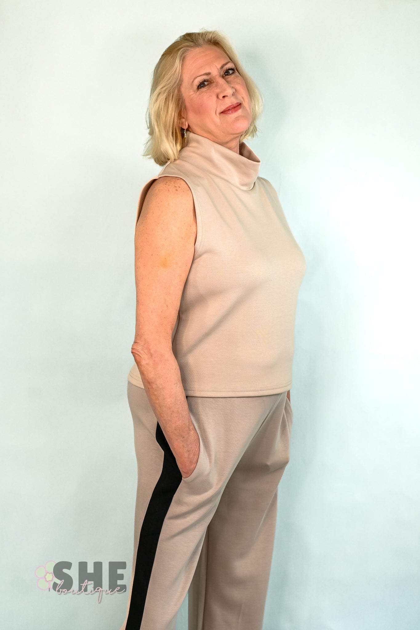 Dolley Side Stripe Pants - She Chester