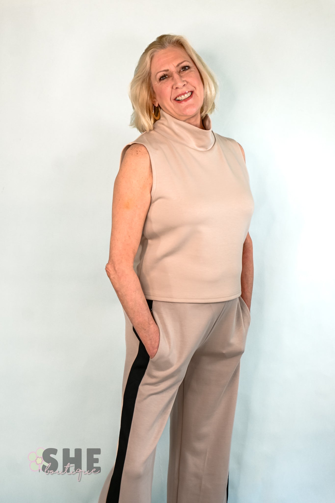 Dolley Side Stripe Pants - She Chester