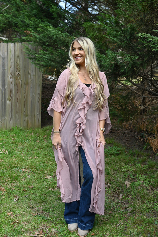 Dolly Rose Ruffle Kimono - She Chester