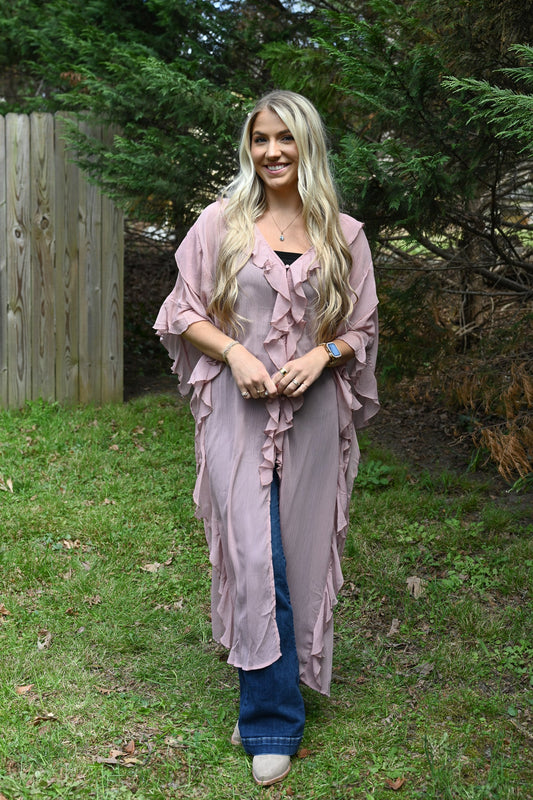 Dolly Rose Ruffle Kimono - She Chester