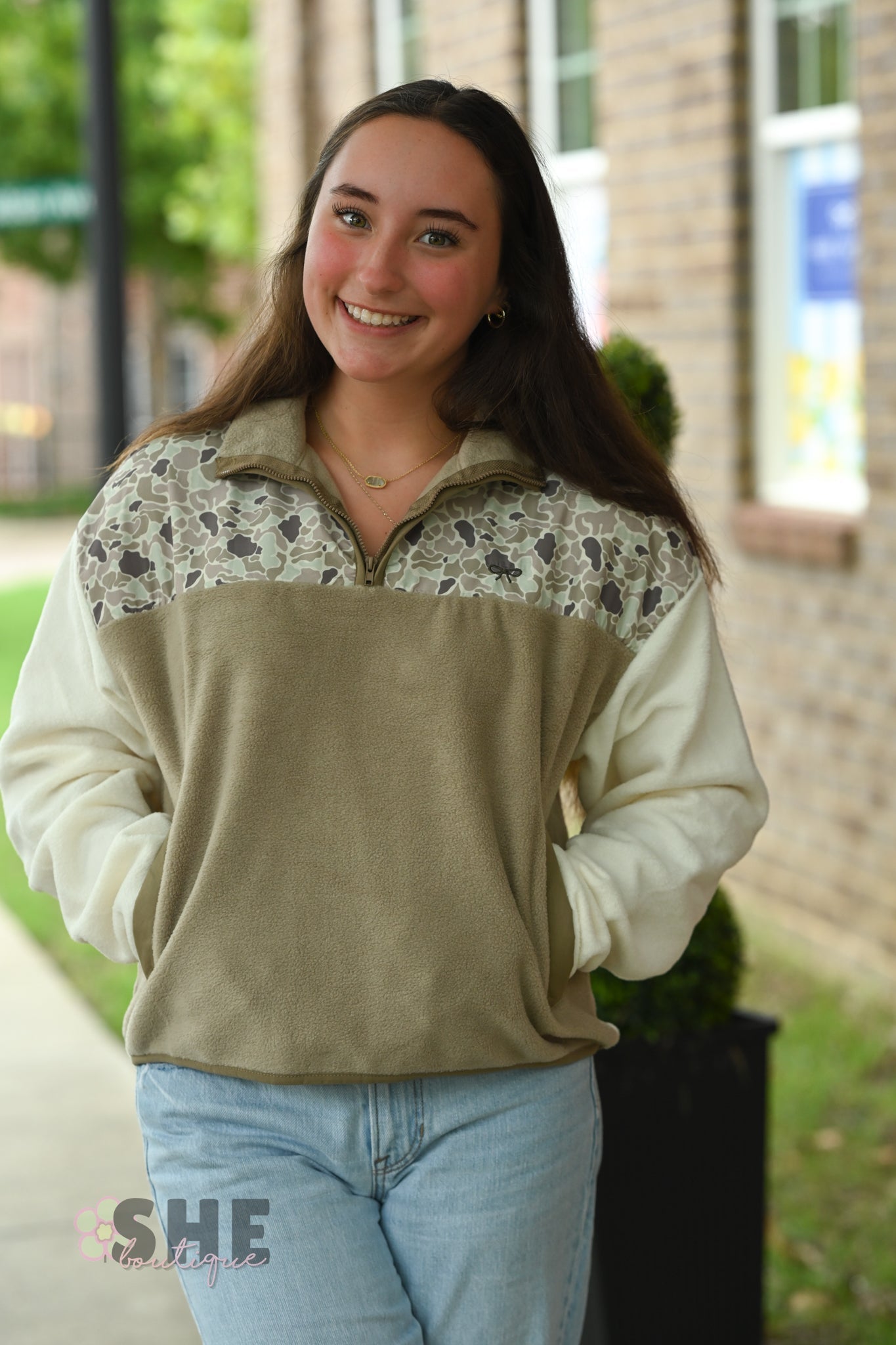 Duck Camo Alleyna Pullover - She Chester