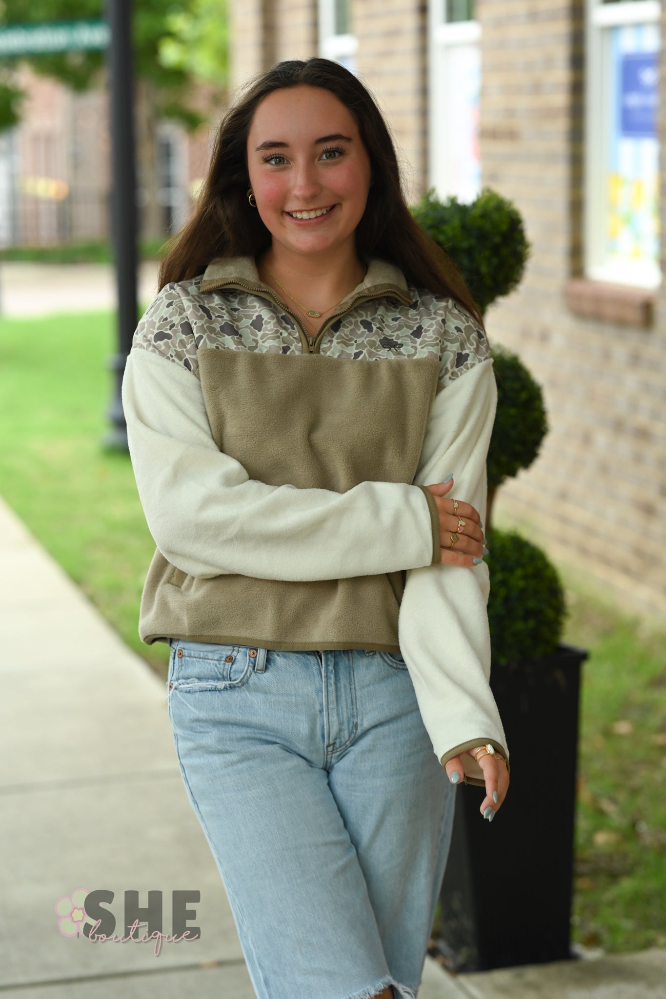 Duck Camo Alleyna Pullover - She Chester