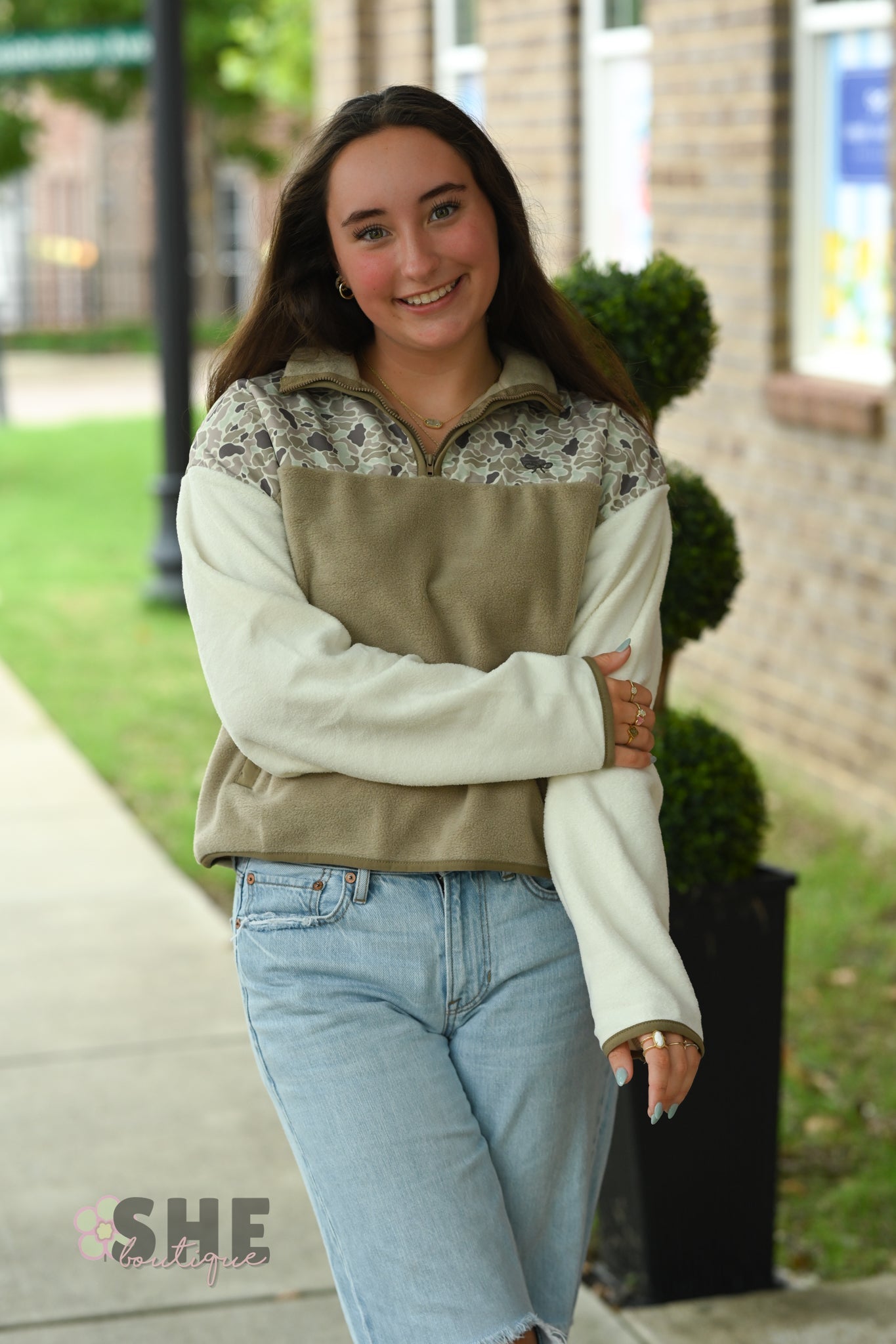 Duck Camo Alleyna Pullover - She Chester