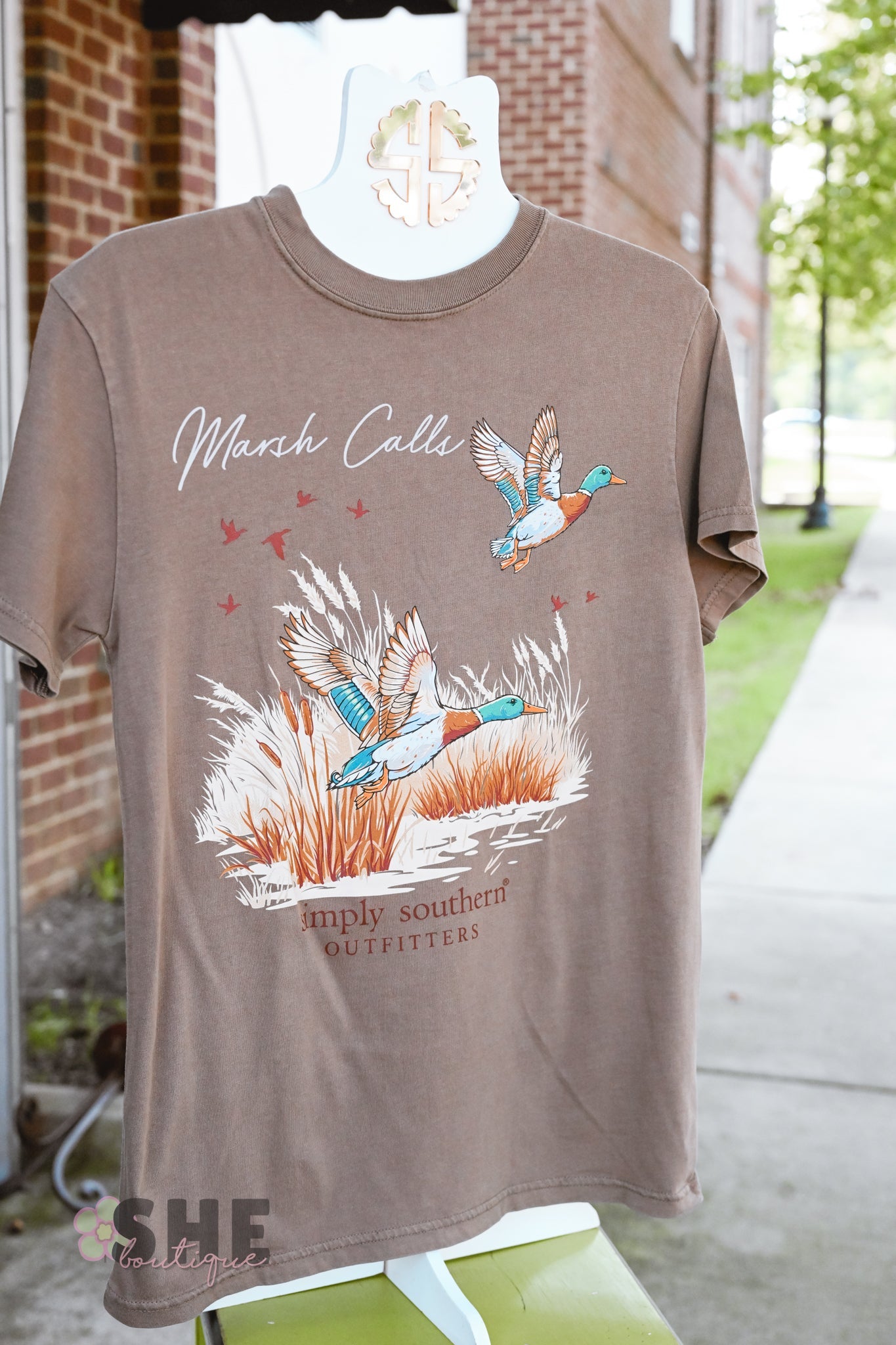 Duck Marsh Mineral Wash Tee - She Chester
