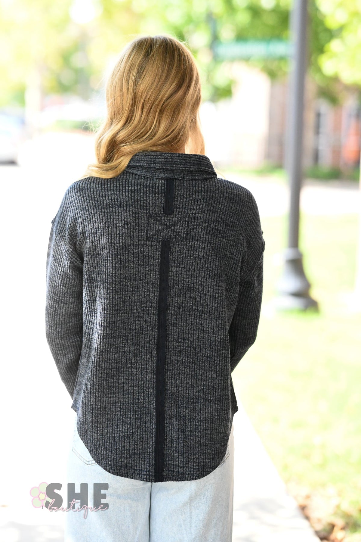 Dusk Ribbed Long Sleeve - She Chester