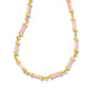 GIGI STRAND NECKLACE IN GOLD PINK MIX