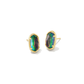 Grayson Stone Stud Earring Gold Lilac Abalone
