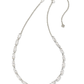 Genevieve Strand Necklace Rhodium Metal