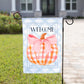 Fall Pink Pumpkin Garden Flag: 12" x 18"