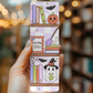 Spooky Girlie Bookshelf Bookmark – Soft Matte Laminated 