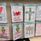 Easter Garden Flag - Chinoiserie Bunnies: 12" x 18" - Double - Sided - She Chester