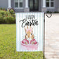 Easter Garden Flag – Happy Easter Rabbit: 12" x 18" - Double - Sided - She Chester
