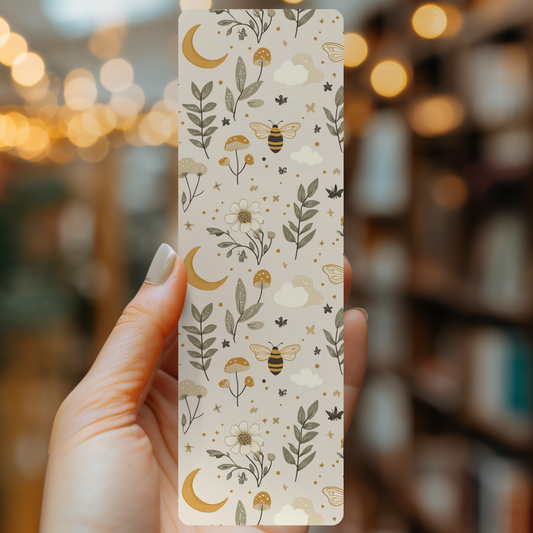 Forest Bees Bookmark | Soft Matte Laminated 
