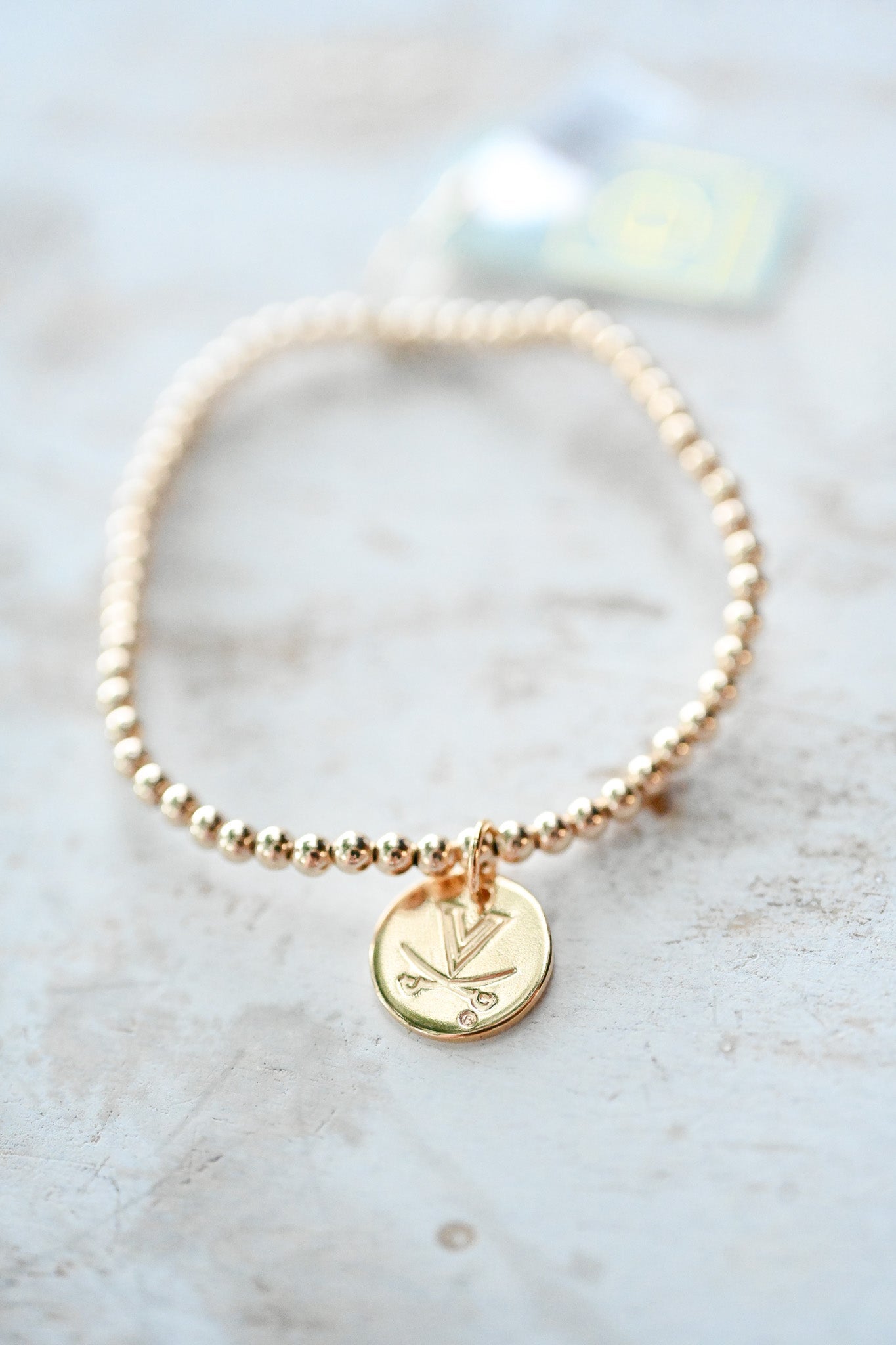 eCollegiate Classic 3mm Bracelet - UVA Disc - She Chester