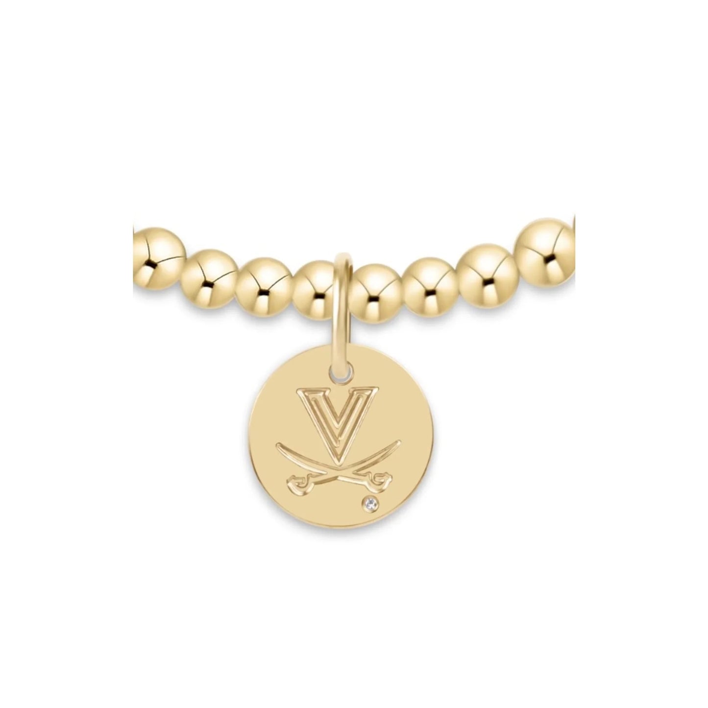 eCollegiate Classic 3mm Bracelet - UVA Disc - She Chester