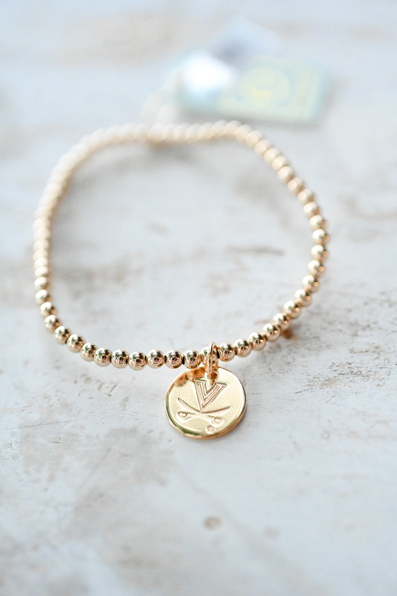 eCollegiate Classic 3mm Bracelet - UVA Disc - She Chester