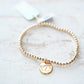 eCollegiate Classic 3mm Bracelet - Virginia Tech Disc - She Chester