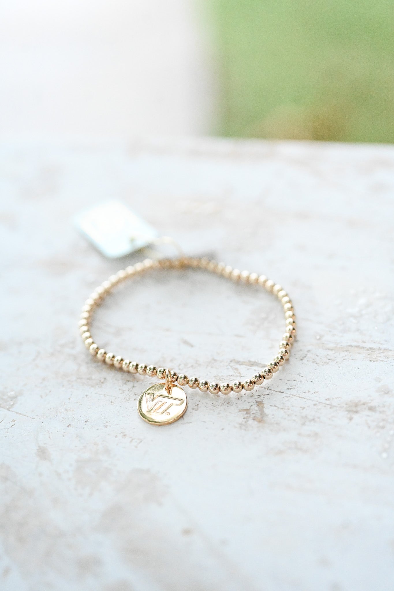 eCollegiate Classic 3mm Bracelet - Virginia Tech Disc - She Chester