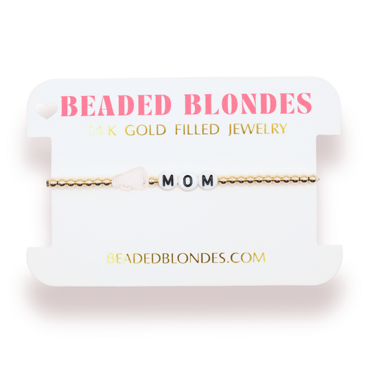 Cheer Mom Bracelet: Standard 6.75 / Gold