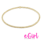 EGIRL Classic Gold 2mm Bead Bracelet (KIDS) - She Chester