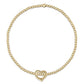 egirl Classic Gold 2mm Bead Bracelet - Love Small (KIDS) - She Chester