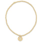 EGIRL Classic Gold 2mm Blessed Cross Disc Bead Bracelet (KIDS) - She Chester