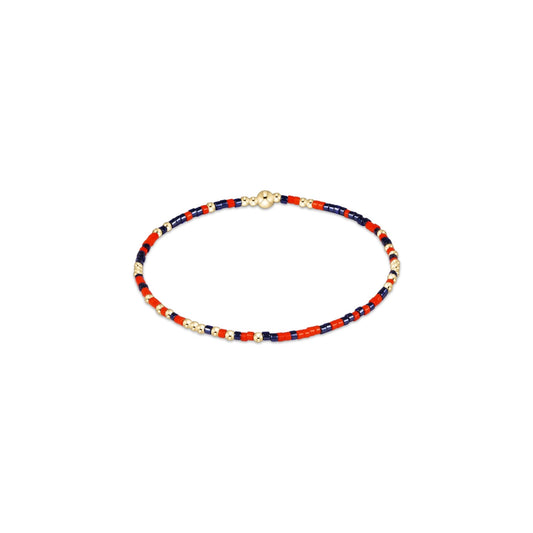 EGIRL Gameday Hope Unwritten Bracelet Navy Orange - She Chester