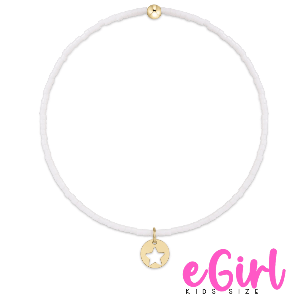 egirl Hope Classic Bracelet White Star Small Gold - She Chester