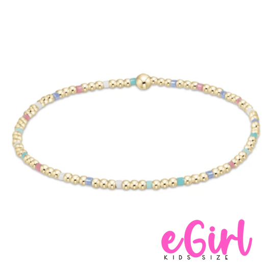 EGIRL HOPE SINCERITY PATTERN 2MM BEAD BRACELET - HOT MESS SS25 - She Chester