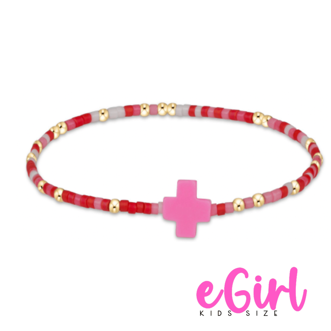 EGIRL HOPE UNWRITTEN SIGNATURE CROSS BRACELET - KIND OF A PIG DEAL - She Chester