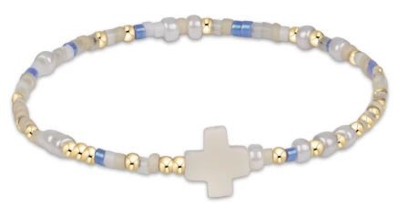 EGIRL HOPE UNWRITTEN SIGNATURE CROSS BRACELET - SKINNY DIPPIN' - She Chester