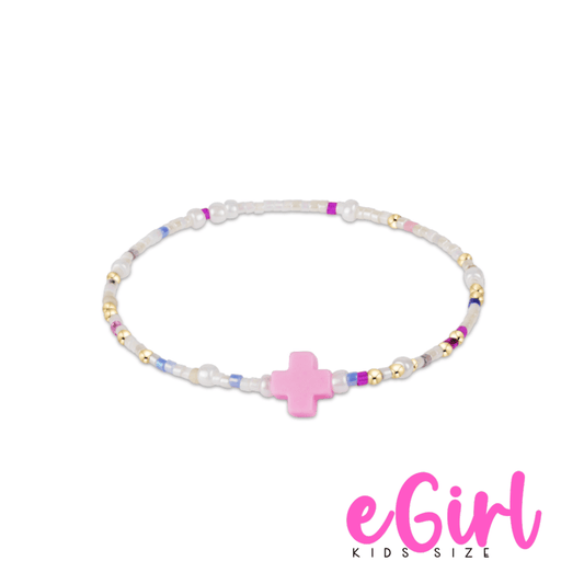 egirl Hope Unwritten Signature Cross Bracelet - With Sprinkles On - She Chester