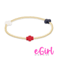 egirl Signature Cross 2mm GoldBracelet - Firecracker - She Chester