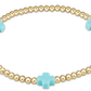 EGIRL Signature Cross Gold 3mm Turquoise (KIDS) - She Chester