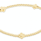 EGIRL Signature Cross Small Gold Pattern 2mm Bracelet (KIDS) - She Chester