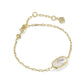 ELAINA LUXE CHAIN BRACELET GOLD WHITE CZ - She Chester
