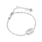 ELAINA LUXE CHAIN BRACELET SILVER WHITE CZ - She Chester