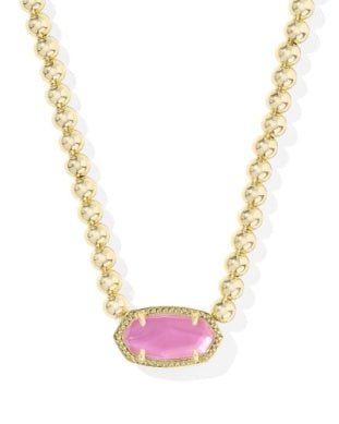 Elisa Beaded Necklace Gold Azalea Illusion - She Chester