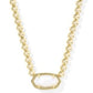 Elisa Beaded Necklace Gold Ivory MOP - She Chester