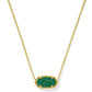 Elisa Gold Bright Green Drusy - She Chester