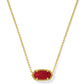 Elisa Gold Bright Red Drusy - She Chester